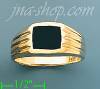 14K Gold High Polished Onyx Ring