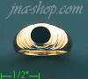 14K Gold High Polished Onyx Ring