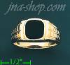 14K Gold High Polished Onyx Ring