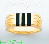 14K Gold High Polished Onyx Ring