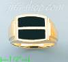 14K Gold High Polished Onyx Ring