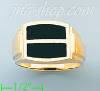 14K Gold High Polished Onyx Ring