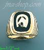 14K Gold Men's Onyx Ring