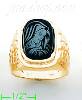 14K Gold Men's Picture Ring