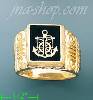 14K Gold Men's Picture Ring