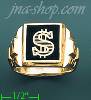 14K Gold Men's Picture Ring