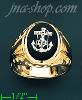 14K Gold Men's Picture Ring