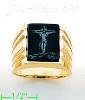 14K Gold Men's Picture Ring