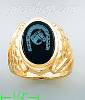 14K Gold Men's Picture Ring