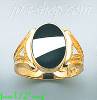 14K Gold Men's Color Stone Ring