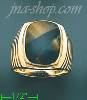 14K Gold Men's Color Stone Ring