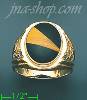 14K Gold Men's Color Stone Ring