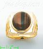 14K Gold Men's Color Stone Ring