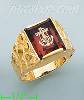 14K Gold Men's Picture Ring