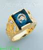 14K Gold Men's Picture Ring