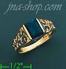 14K Gold Men's CZ Ring