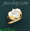 14K Gold Men's CZ Ring