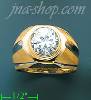 14K Gold Men's CZ Ring