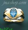 14K Gold Men's CZ Ring