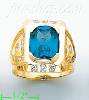 14K Gold Men's CZ Ring