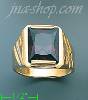 14K Gold Men's CZ Ring