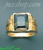 14K Gold Men's CZ Ring