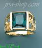 14K Gold Men's CZ Ring