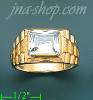 14K Gold Men's CZ Ring