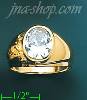 14K Gold Men's CZ Ring