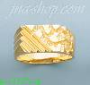 14K Gold High Polished Nugget Ring