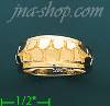 14K Gold High Polished Nugget Ring