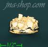 14K Gold High Polished Nugget Ring