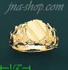 14K Gold High Polished Nugget Ring