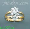 14K Gold Ladies' CZ Ring