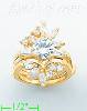 14K Gold Polished Ladies' CZ Ring