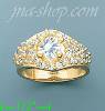 14K Gold Polished Ladies' CZ Ring