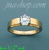 14K Gold Polished Ladies' CZ Ring