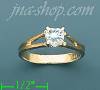 14K Gold Polished Ladies' CZ Ring