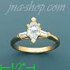 14K Gold Polished Ladies' CZ Ring