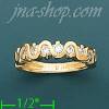 14K Gold Polished Ladies' CZ Ring