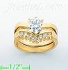 14K Gold Polished Ladies' CZ Ring