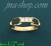 14K Gold Polished Ladies' CZ Ring