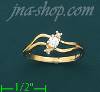 14K Gold Polished Ladies' CZ Ring