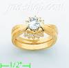 14K Gold Polished Ladies' CZ Ring