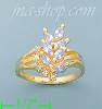 14K Gold Polished Ladies' CZ Ring