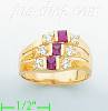 14K Gold Polished Ladies' CZ Ring