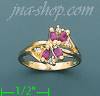 14K Gold Polished Ladies' CZ Ring