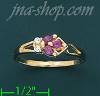 14K Gold Polished Ladies' CZ Ring