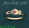 14K Gold Polished Ladies' CZ Ring