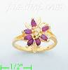 14K Gold Polished Ladies' CZ Ring